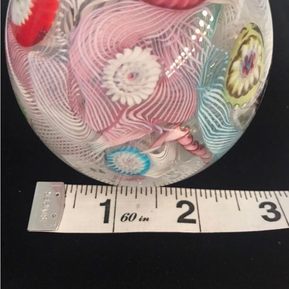 Vintage Millefiore Glass Murano Paperweith. - Picture 5 of 7